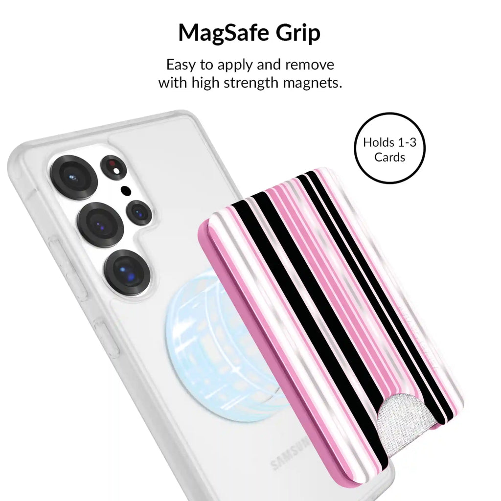 Pretty Punk Stripes Glitter Samsung Bundle Set