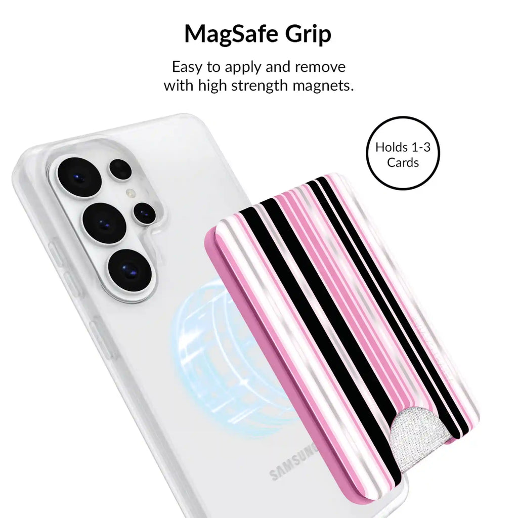 Pretty Punk Stripes Glitter Samsung Bundle Set