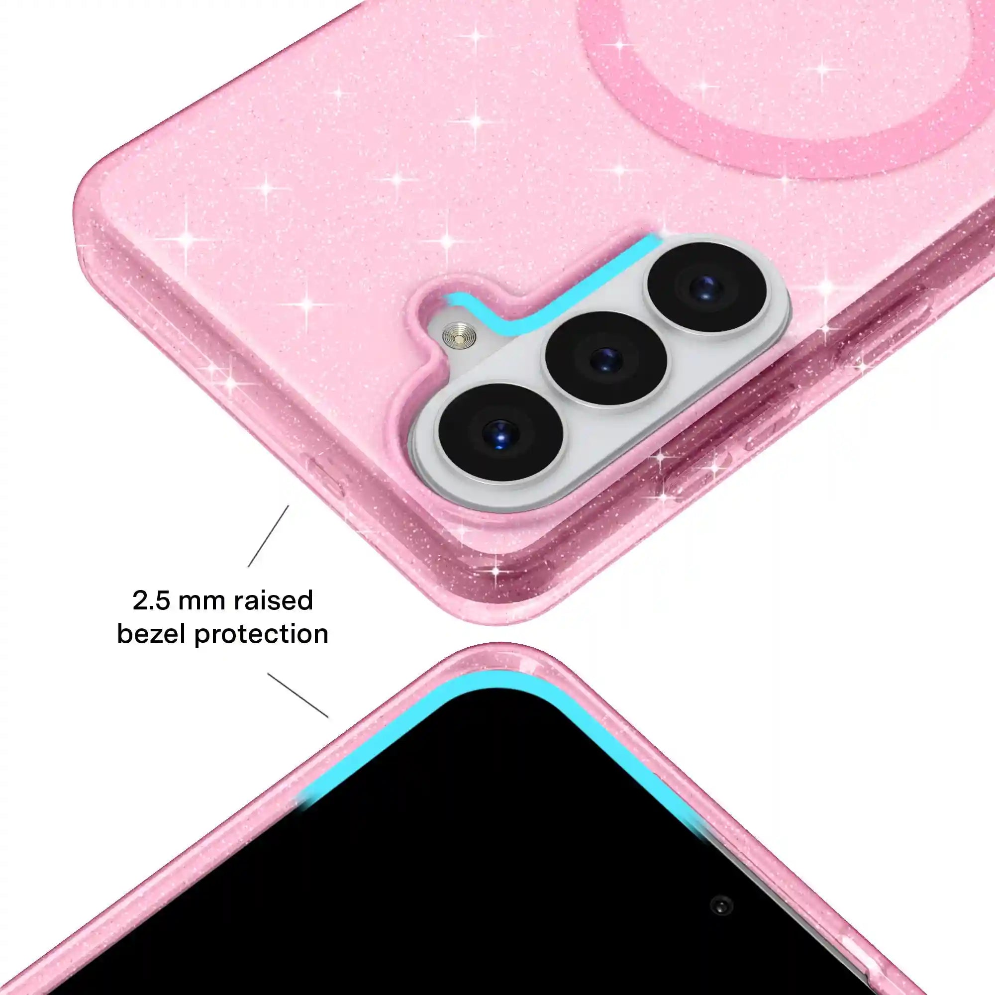 Pink Stardust Glitter Samsung Case