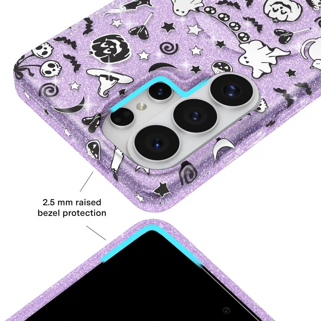 Witchy Lilac Glitter Samsung Case