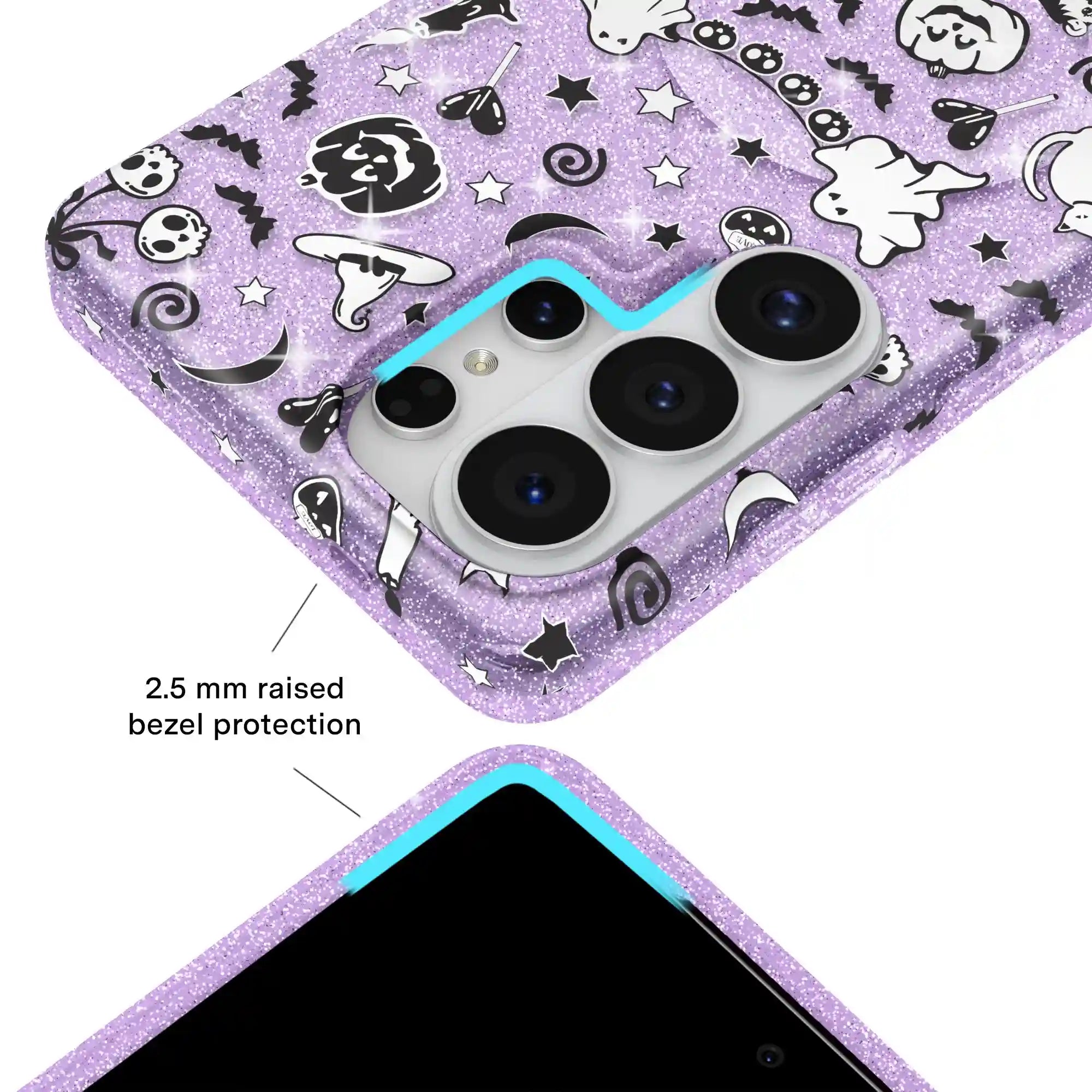 Witchy Lilac Glitter Samsung Case