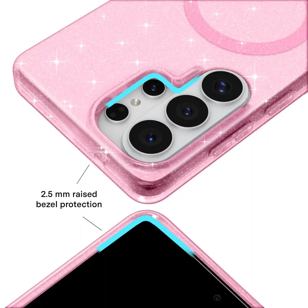 Pink Stardust Glitter Samsung Case
