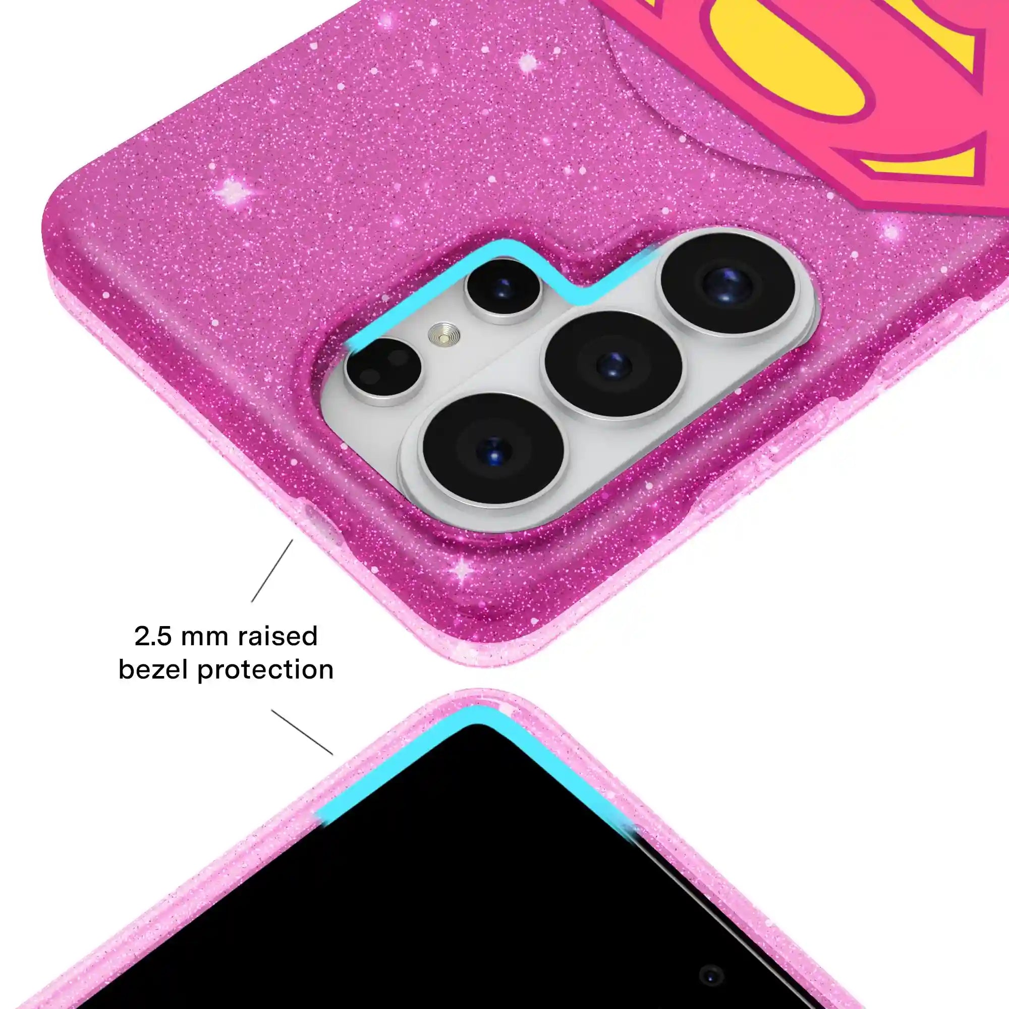 Supergirl Stardust Glitter Samsung Case