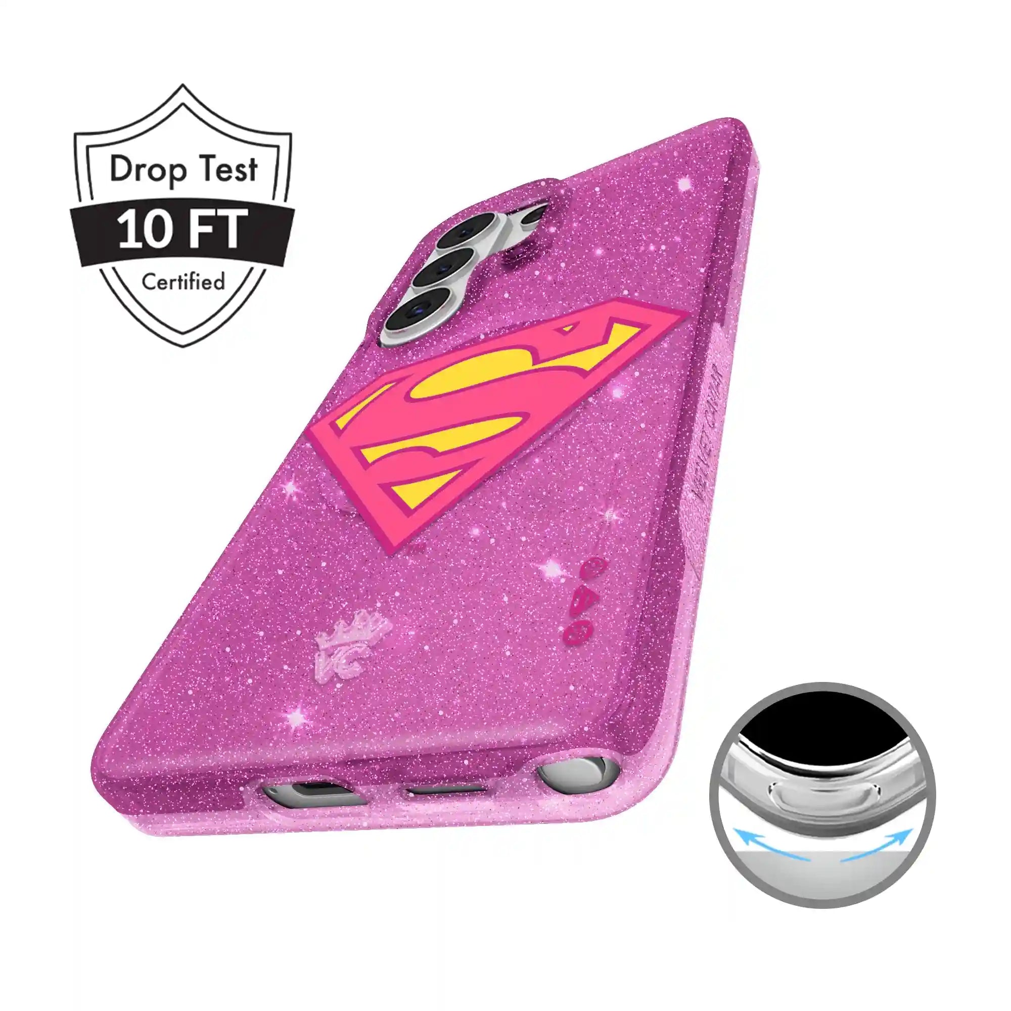 Supergirl Stardust Glitter Samsung Case
