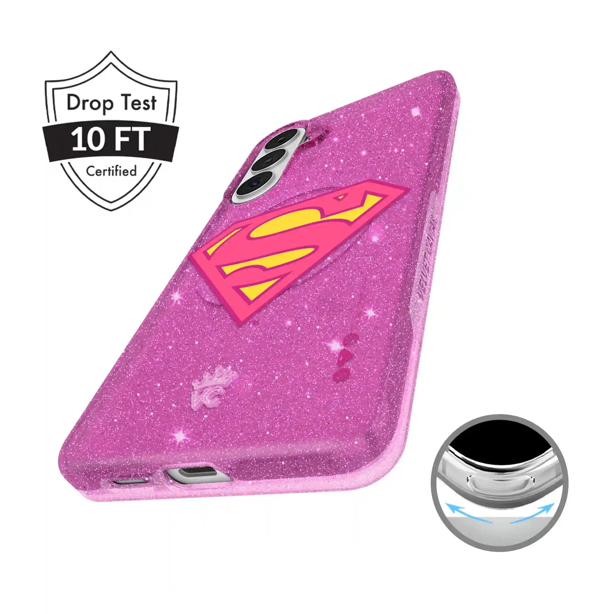 Supergirl Stardust Glitter Samsung Case