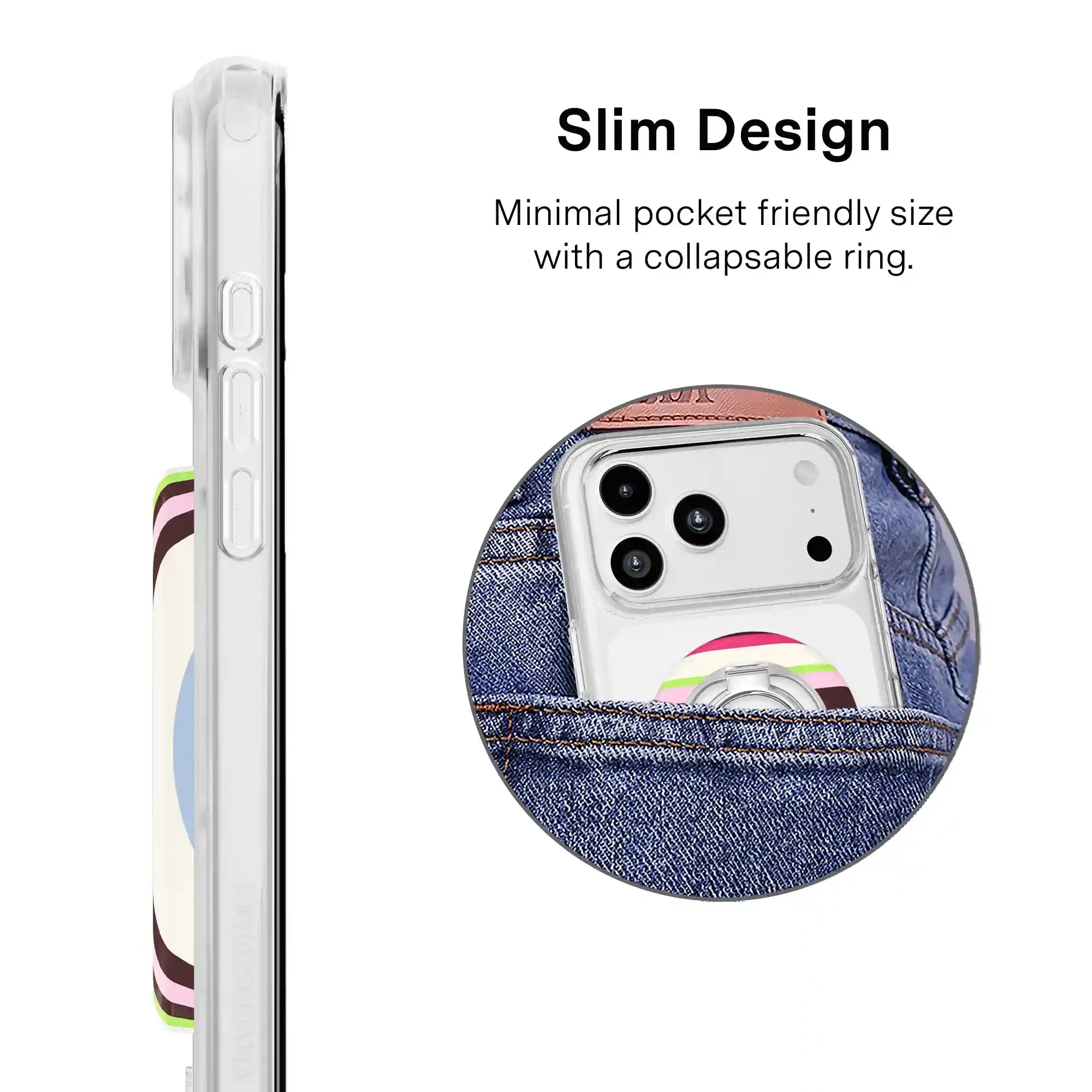 Sweet Treat Stripes MagSafe Grip Ring