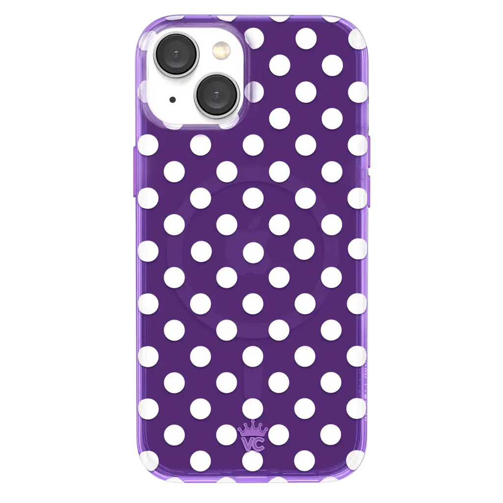 Violet Glow Polka Dot iPhone Case