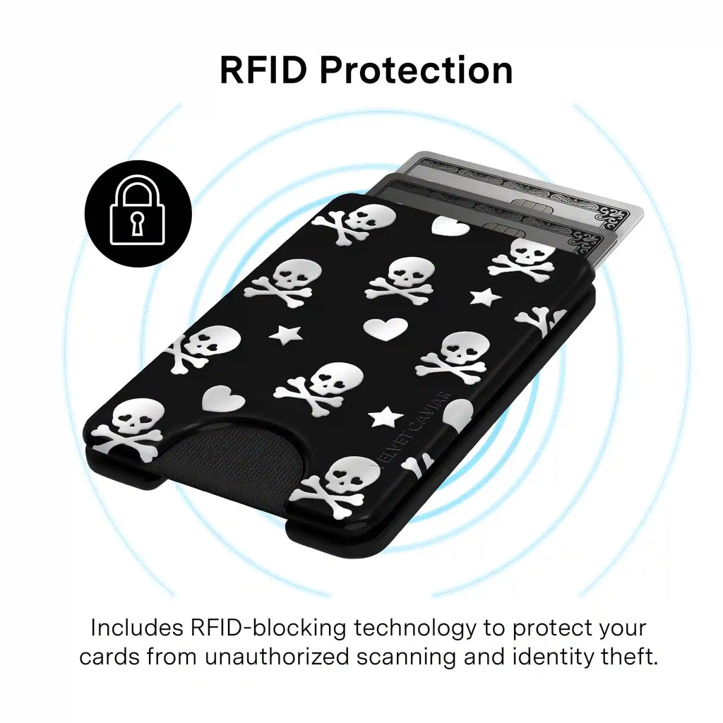 Chrome Skulls MagSafe Wallet