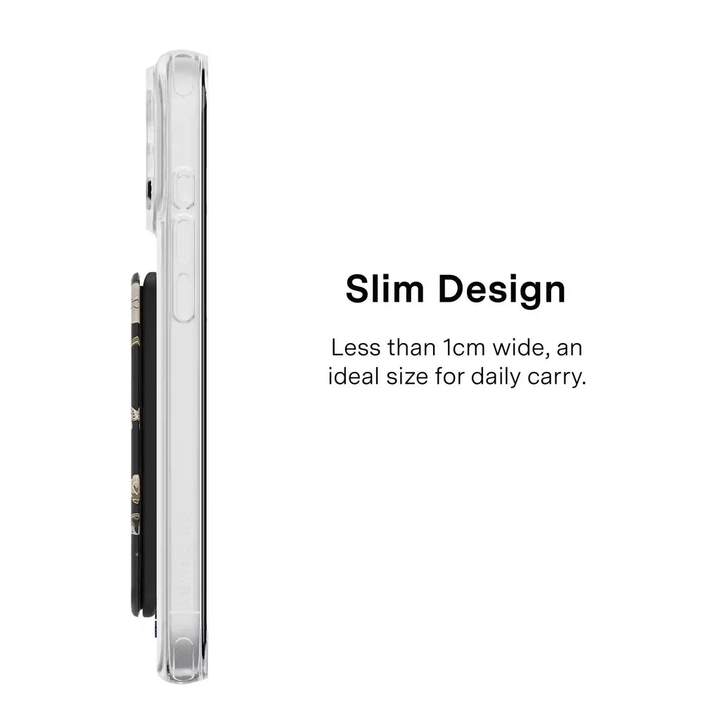 Nightbloom Gold Chrome Floral MagSafe Wallet