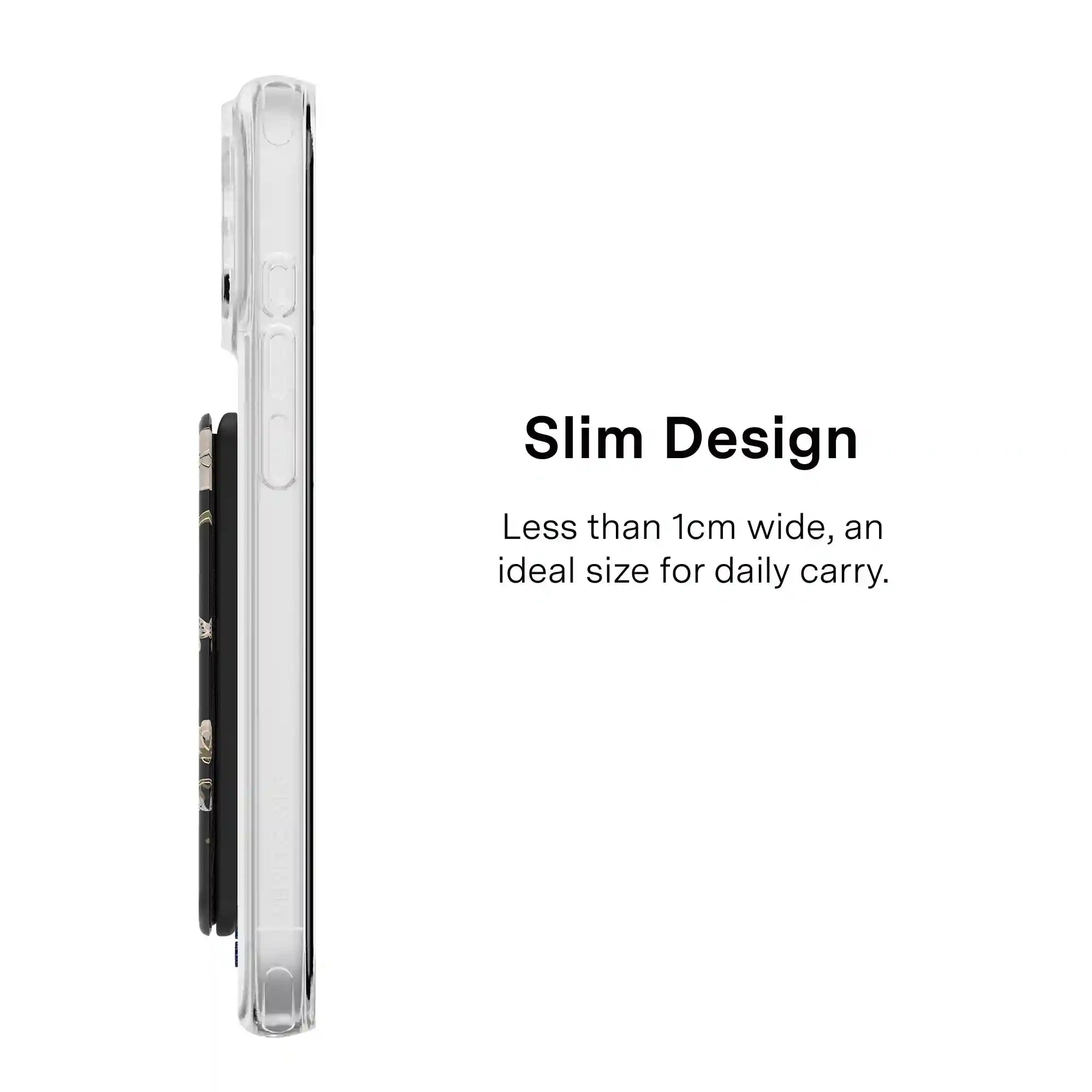 Nightbloom Gold Chrome Floral MagSafe Wallet
