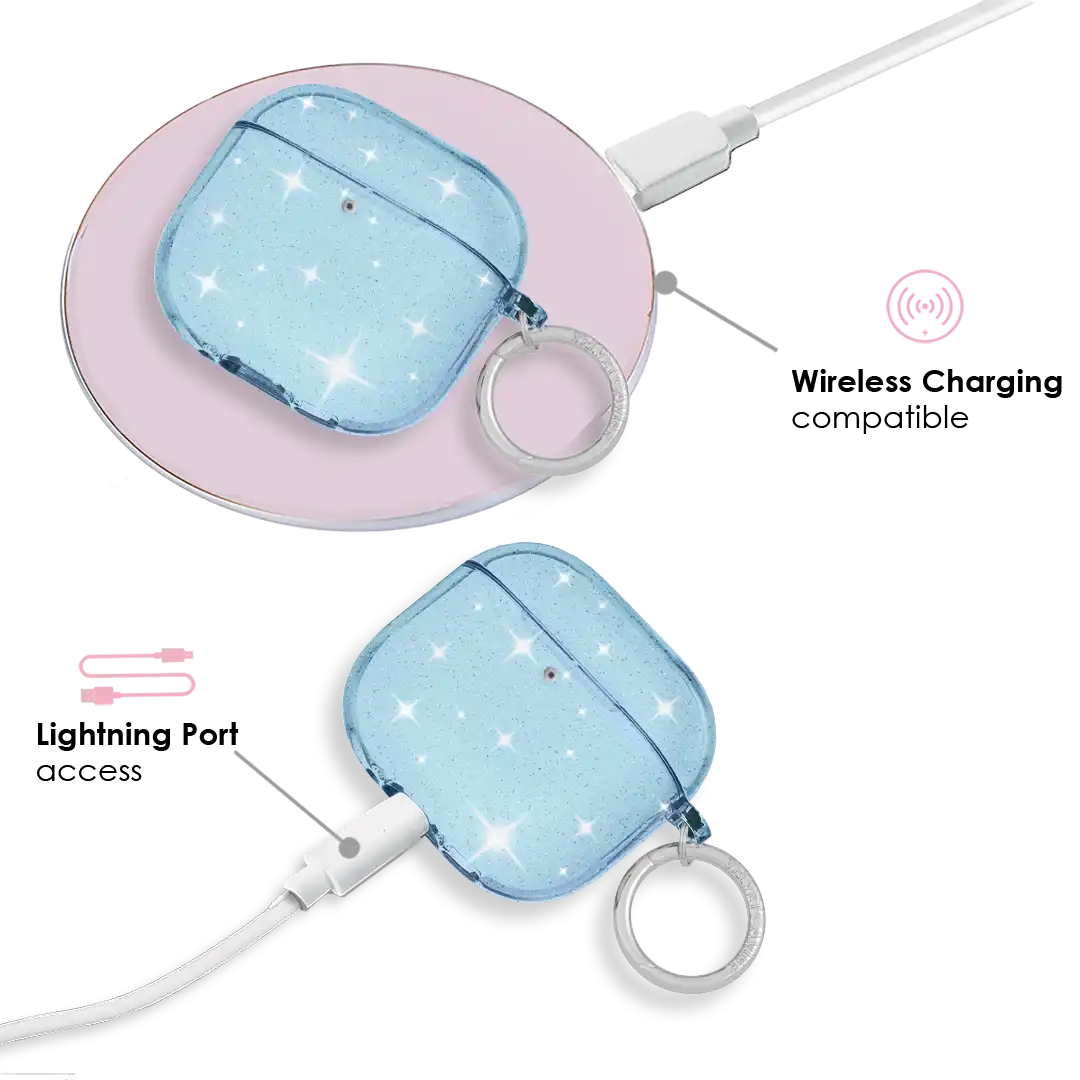 Blue Stardust AirPod Case
