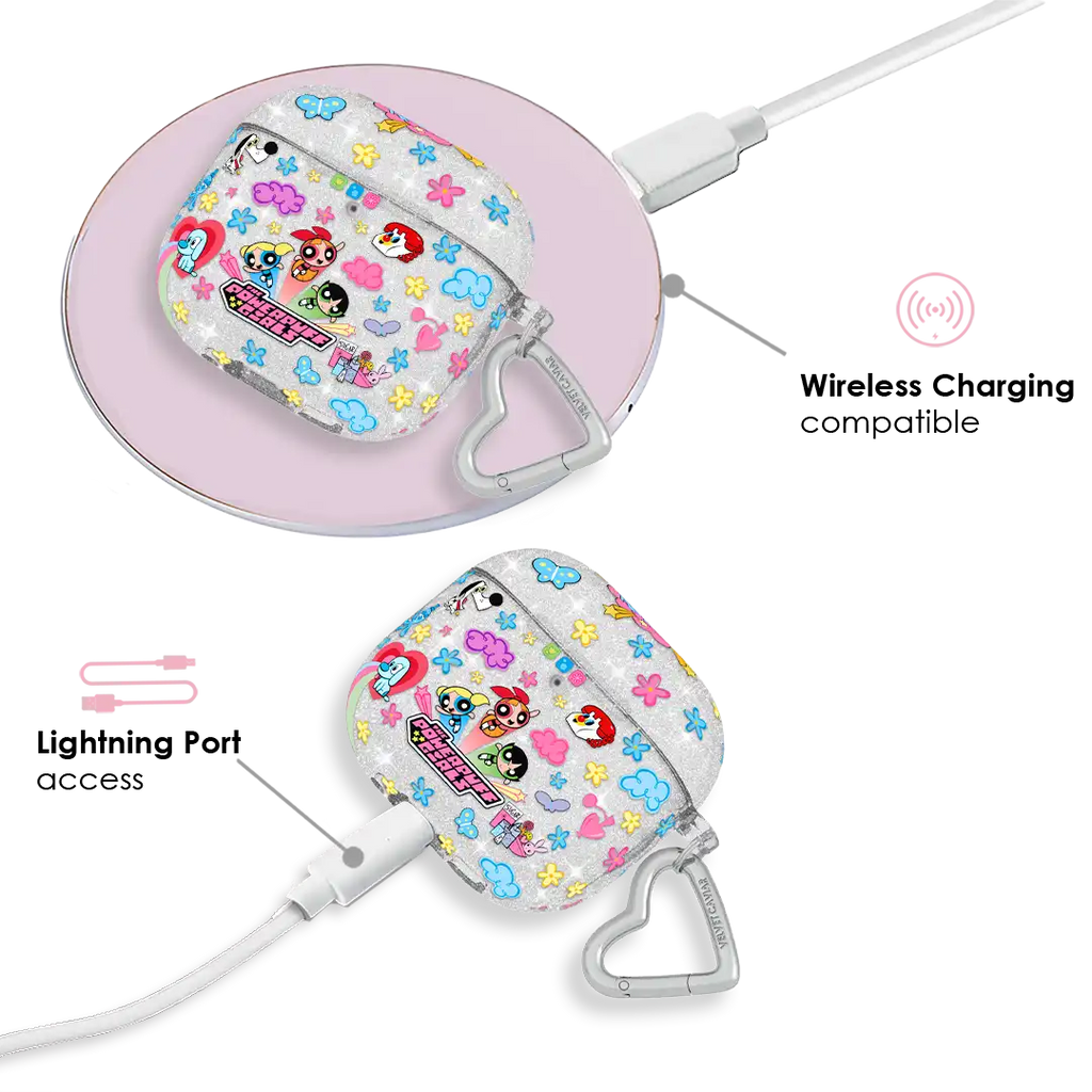 The Powerpuff Girls Girl Power Glitter AirPod Case