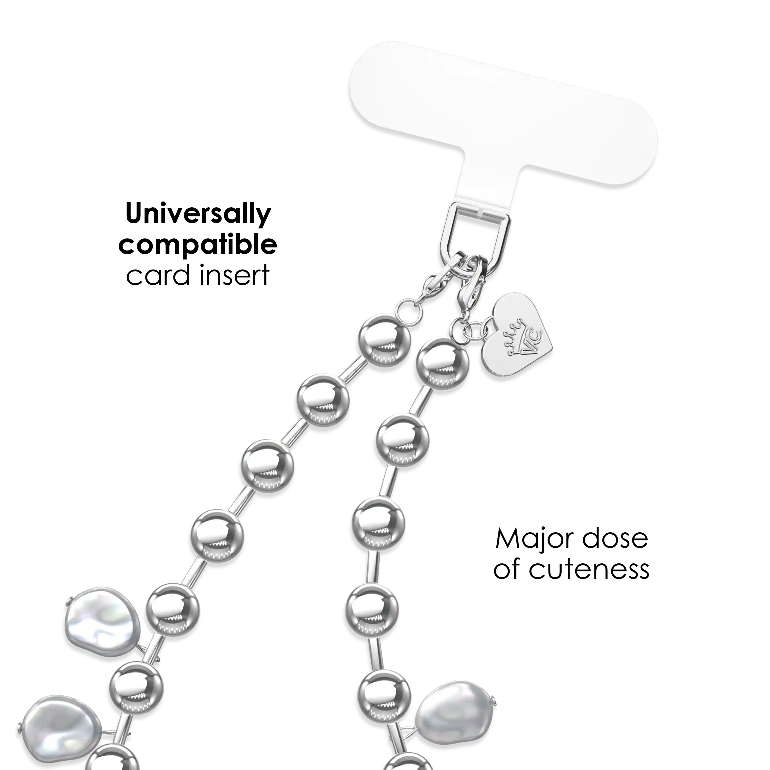 Pearl Drip Chain Phone Charm
