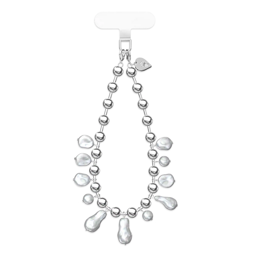 Pearl Drip Chain Phone Charm