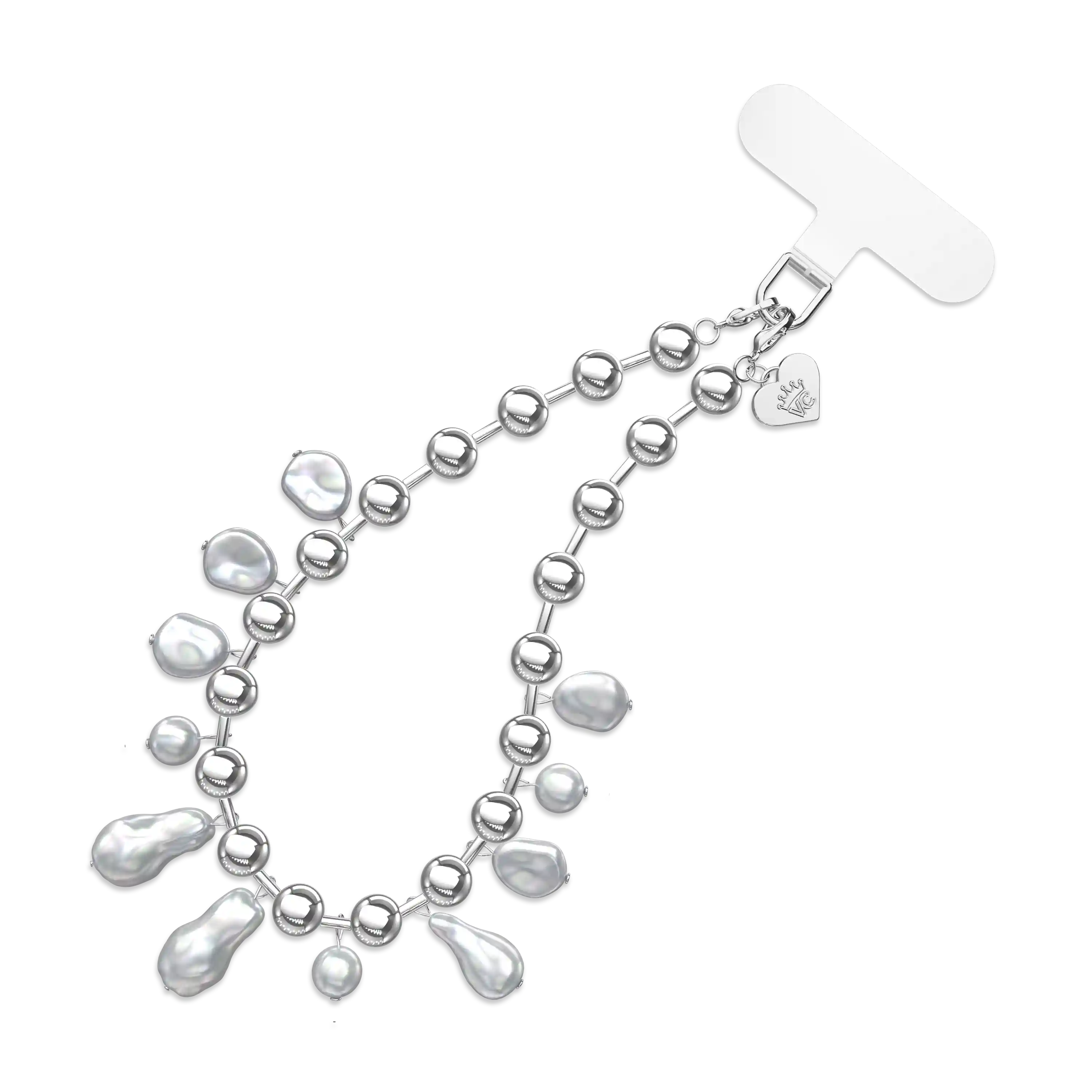 Pearl Drip Chain Phone Charm