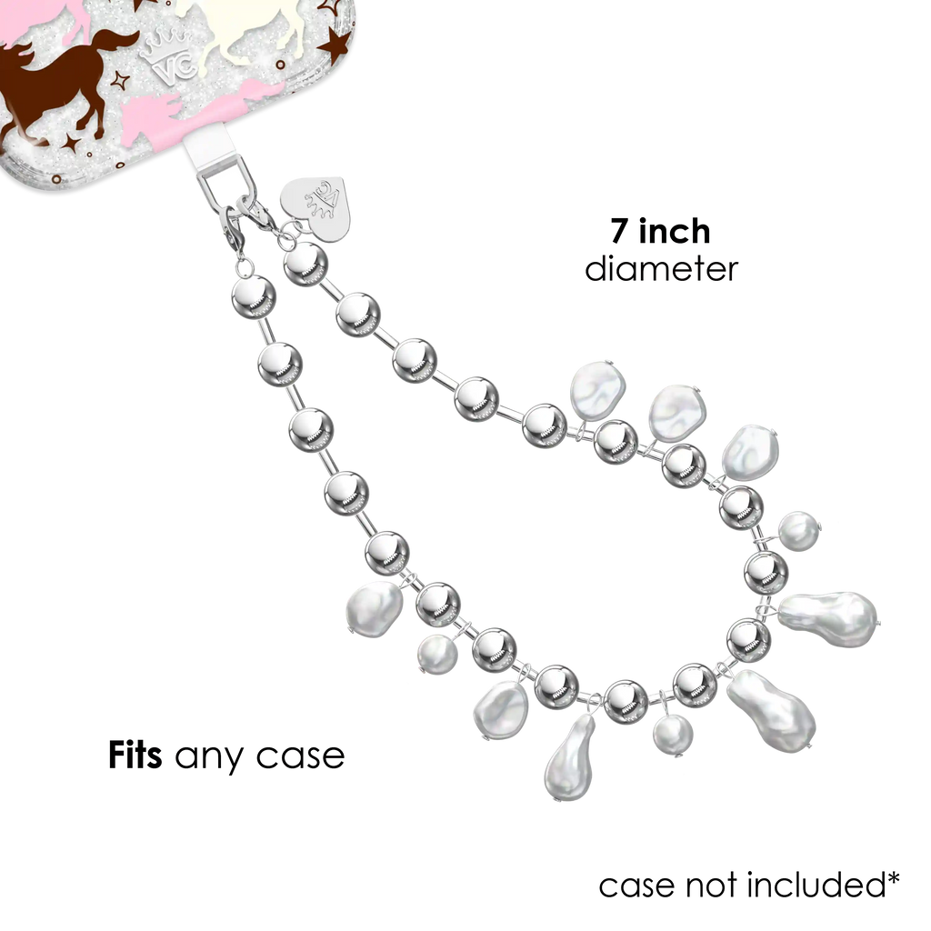 Pearl Drip Chain Phone Charm