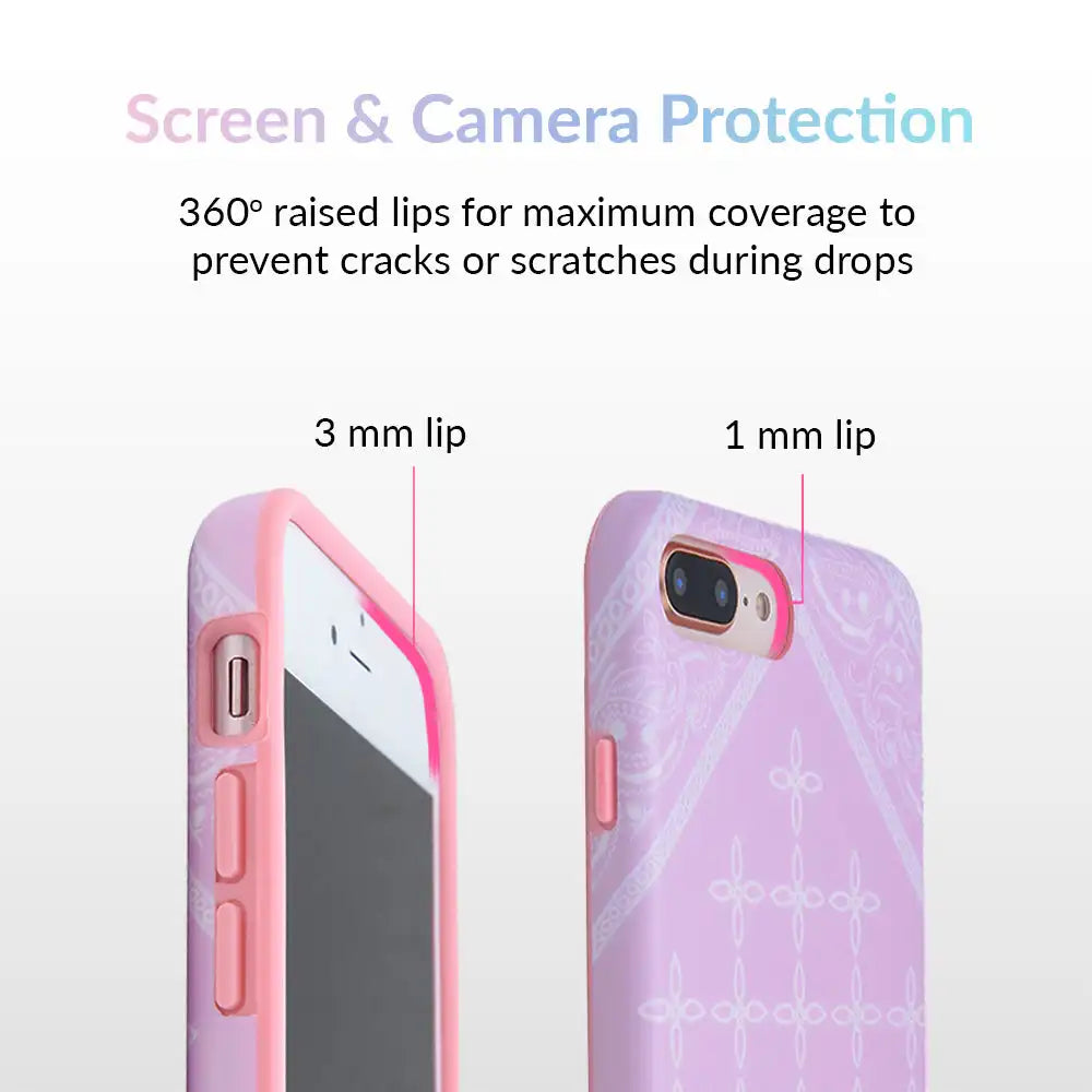 Pink Bandana iPhone Case by Kendall Vertes