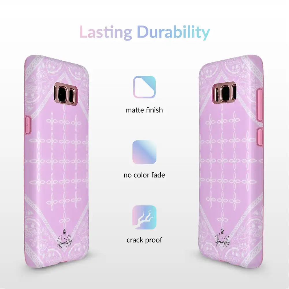 Pink Bandana iPhone Case by Kendall Vertes