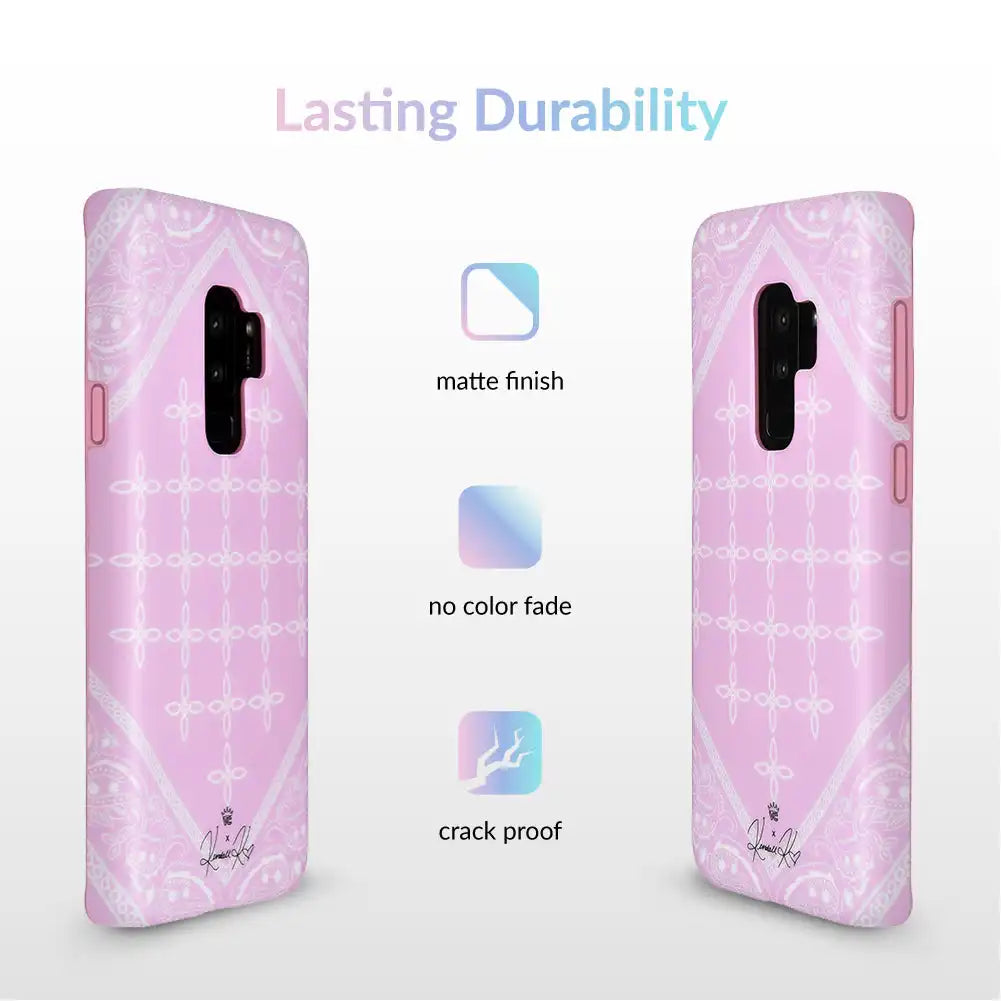Pink Bandana iPhone Case by Kendall Vertes