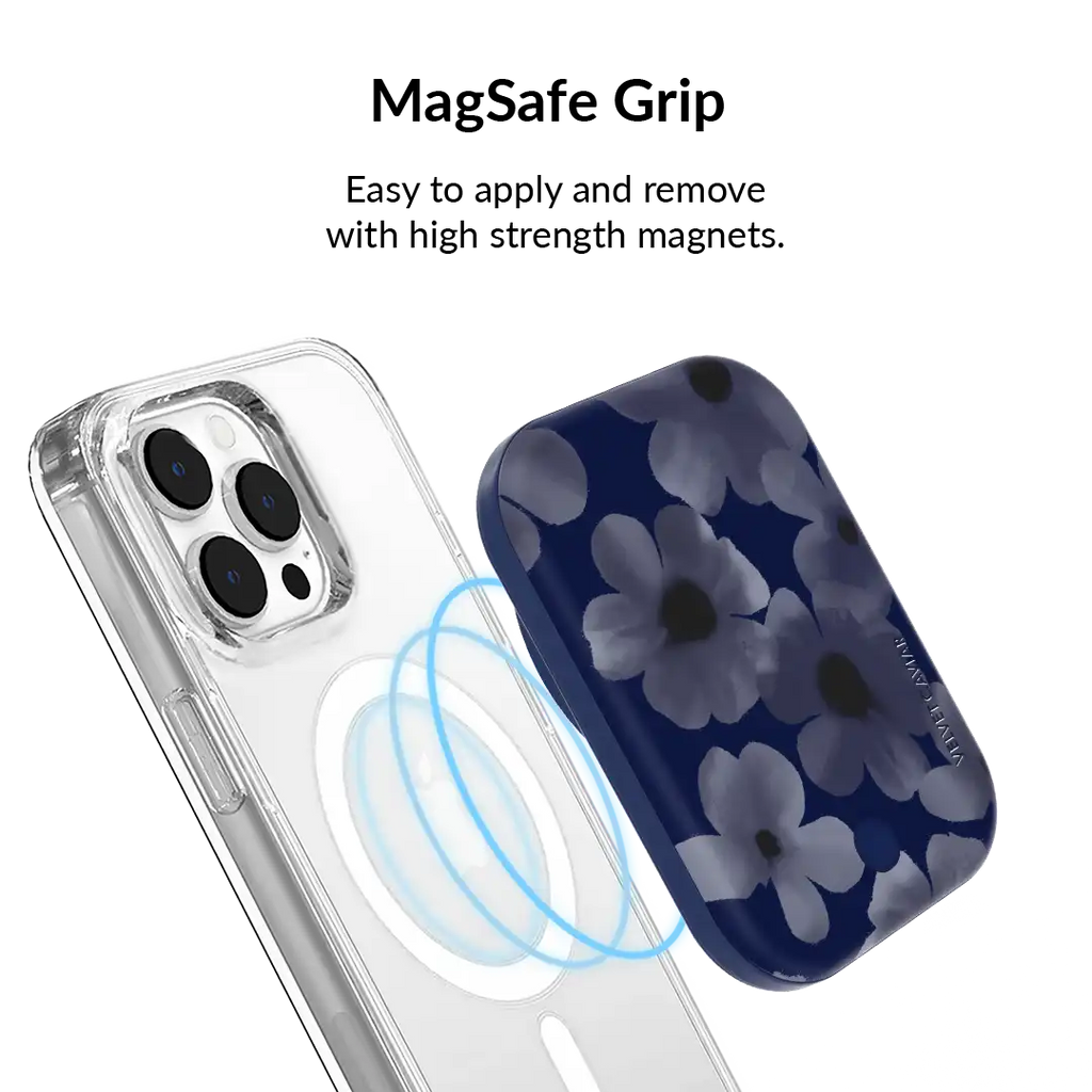 Midnight Blossom Portable MagSafe Charger Power Pack
