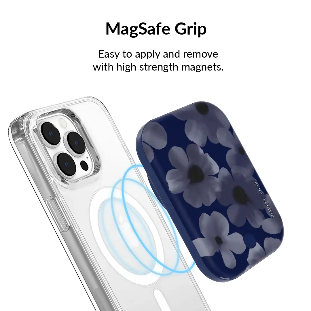 Midnight Blossom Portable MagSafe Charger Power Pack