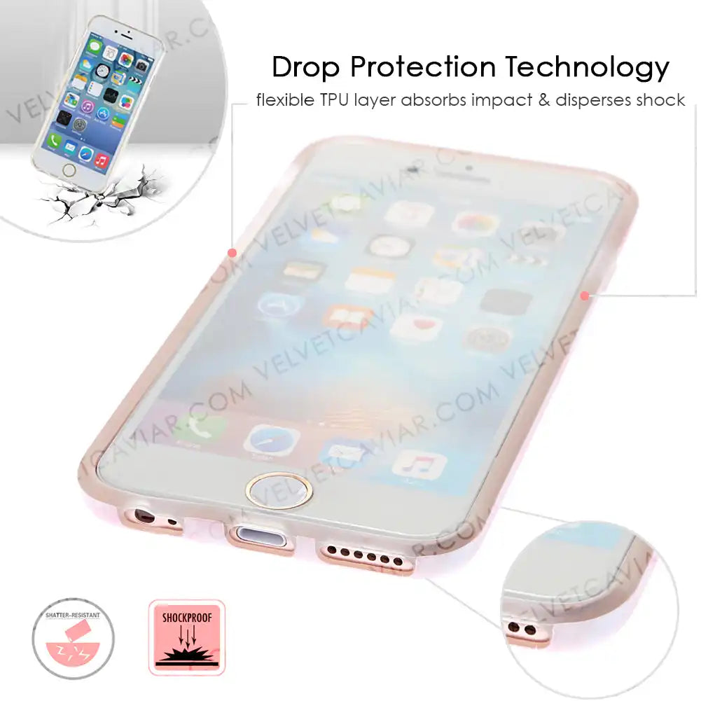 Pink Streak Marble iPhone Case