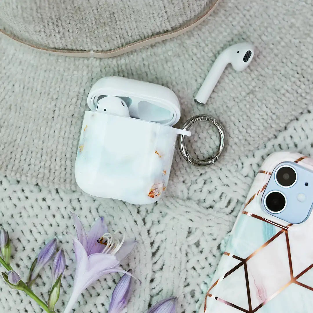 Grey Clouds Marble AirPods Case