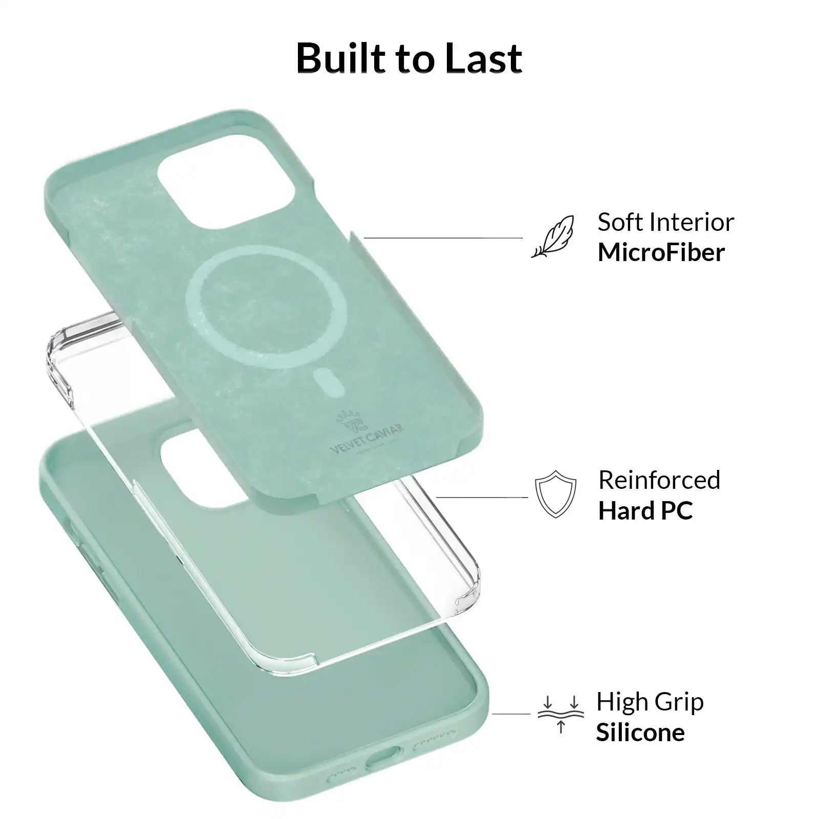 Mint Silicone iPhone Case
