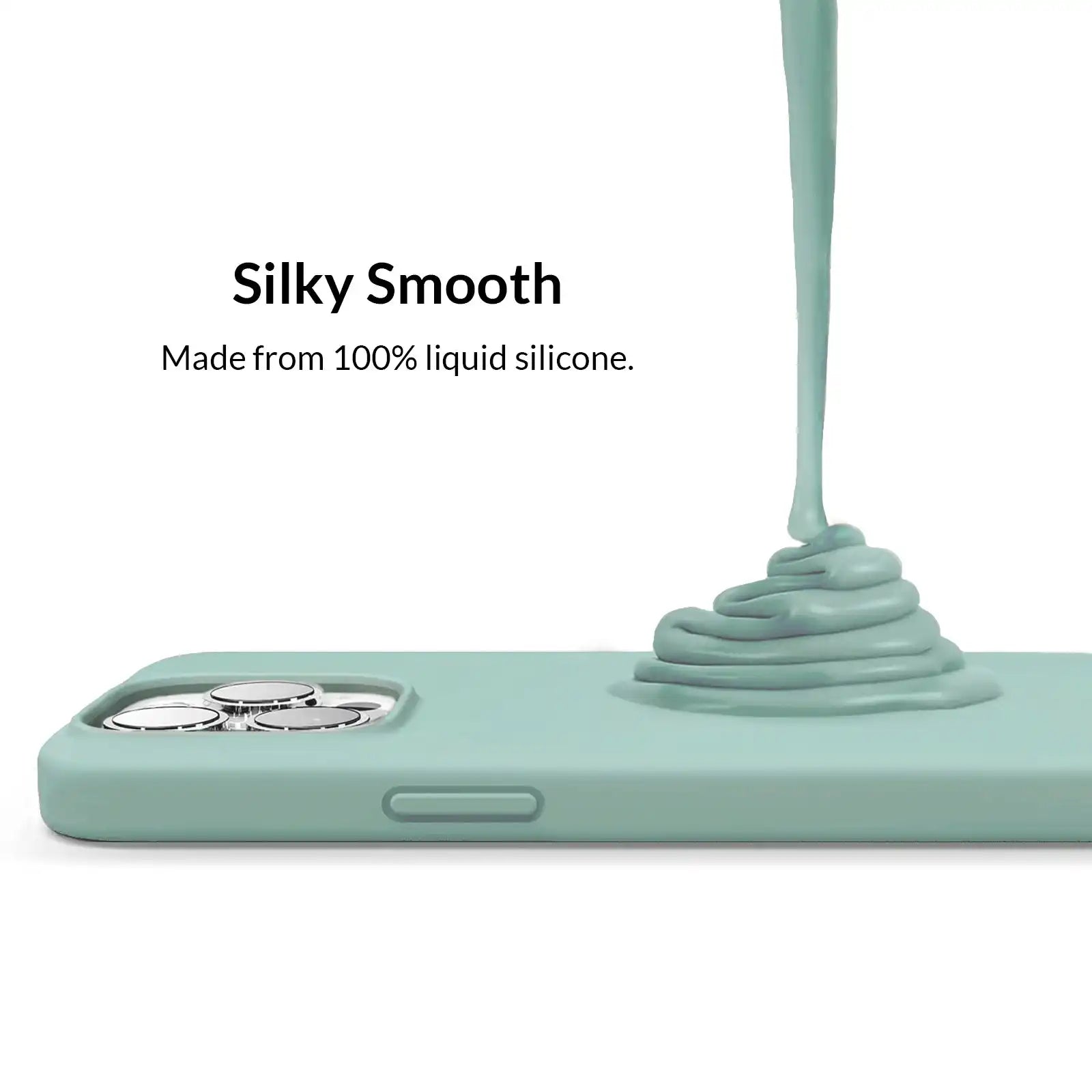 Mint Silicone iPhone Case