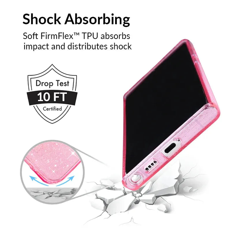 Pink Stardust Glitter Samsung Case