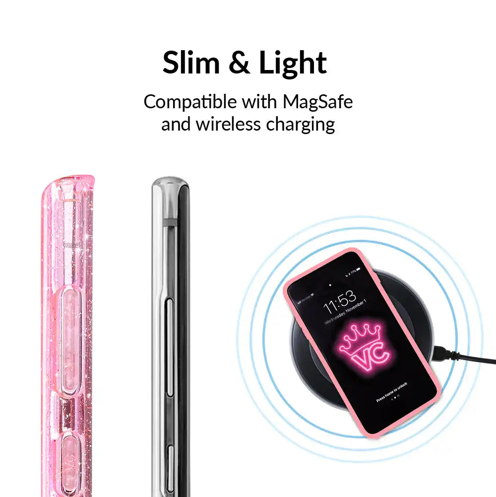 Pink Stardust Glitter Samsung Case