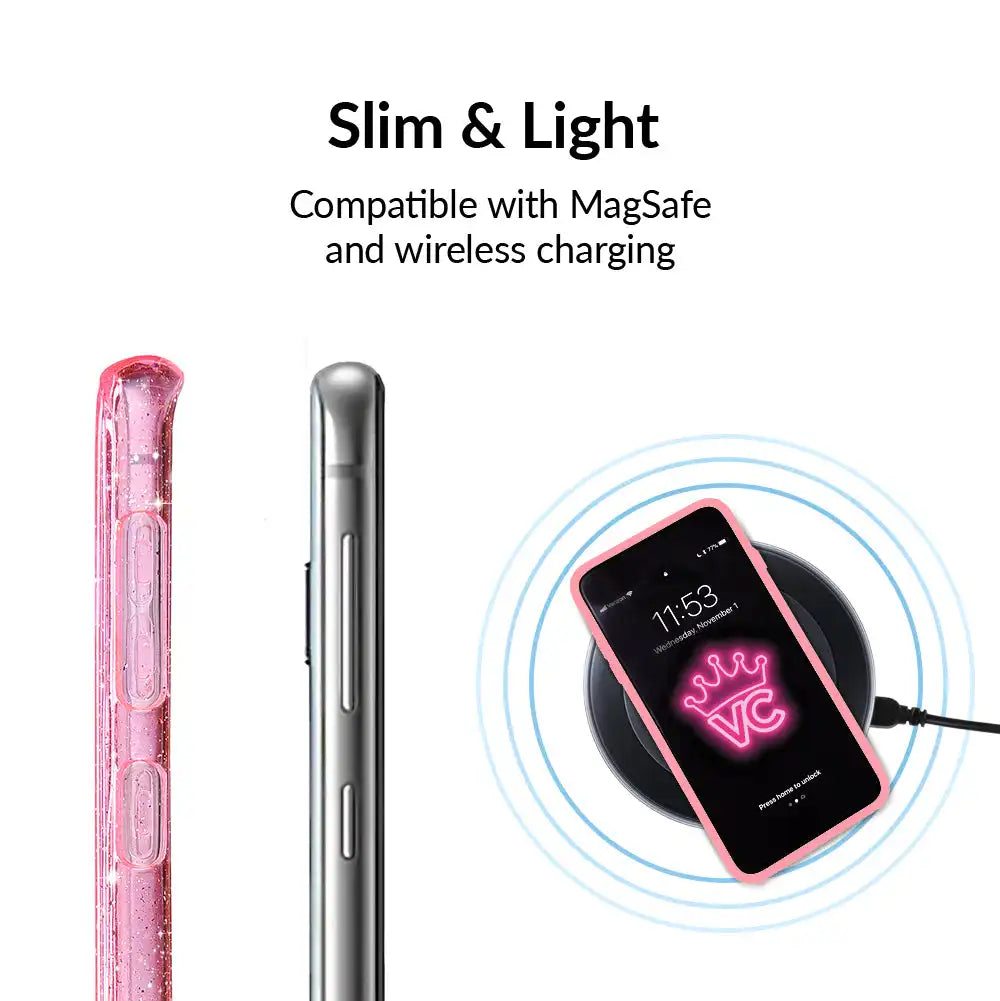 Pink Stardust Glitter Samsung Case