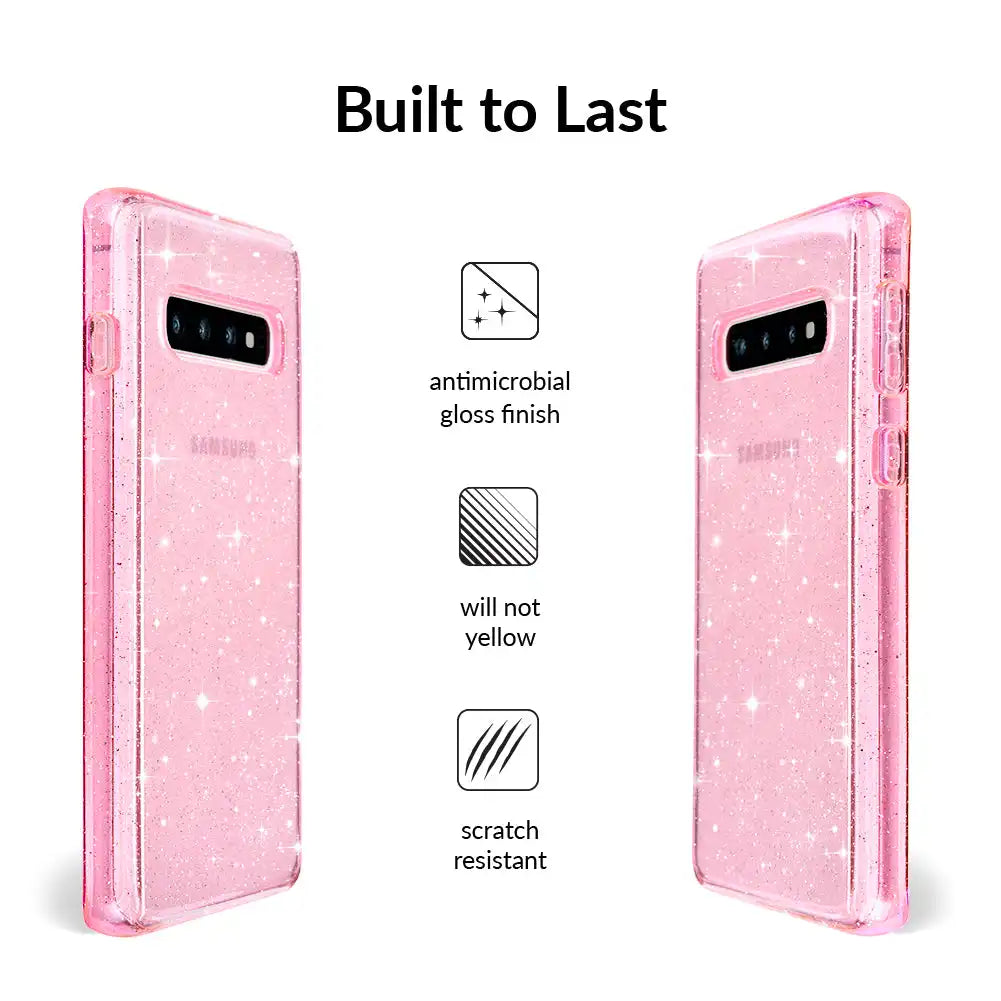 Pink Stardust Glitter Samsung Case