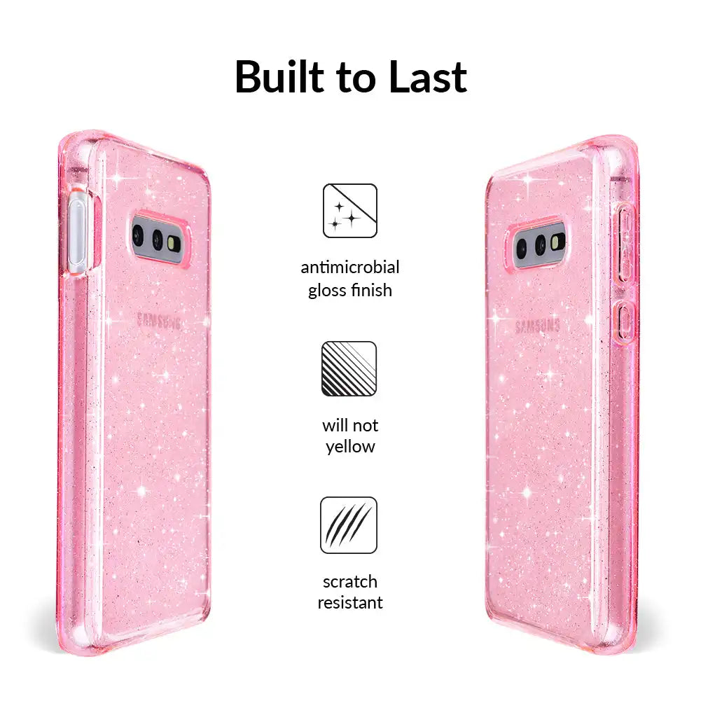Pink Stardust Glitter Samsung Case