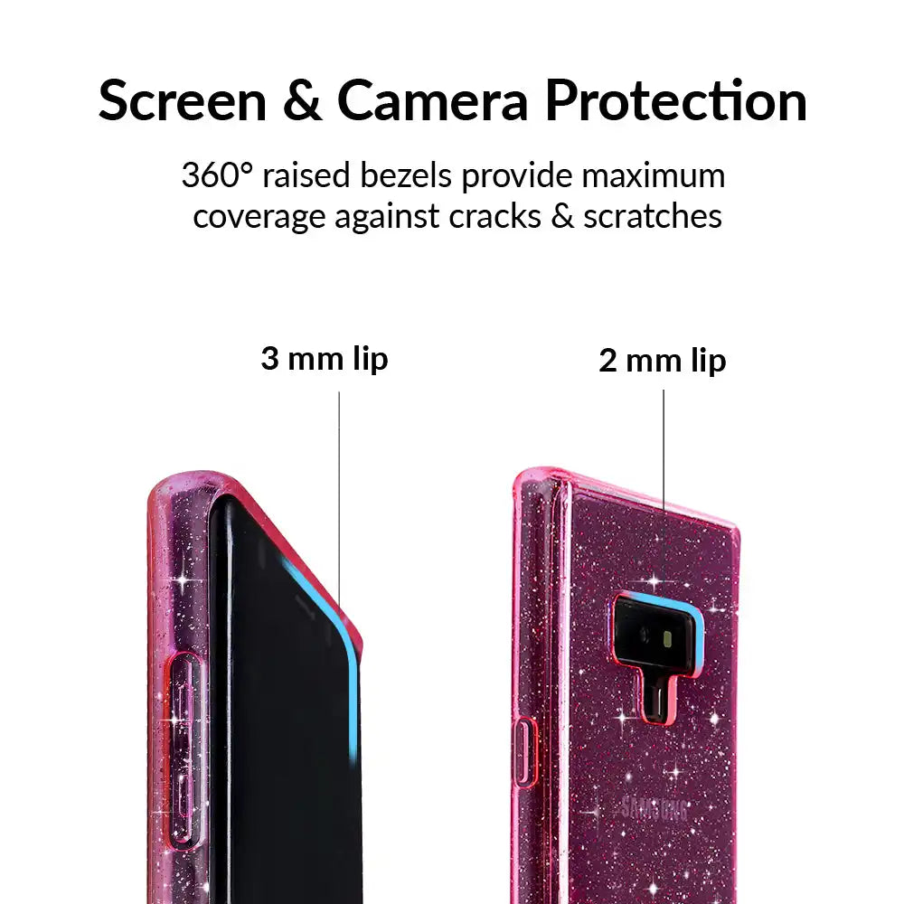 Pink Stardust Glitter Samsung Case