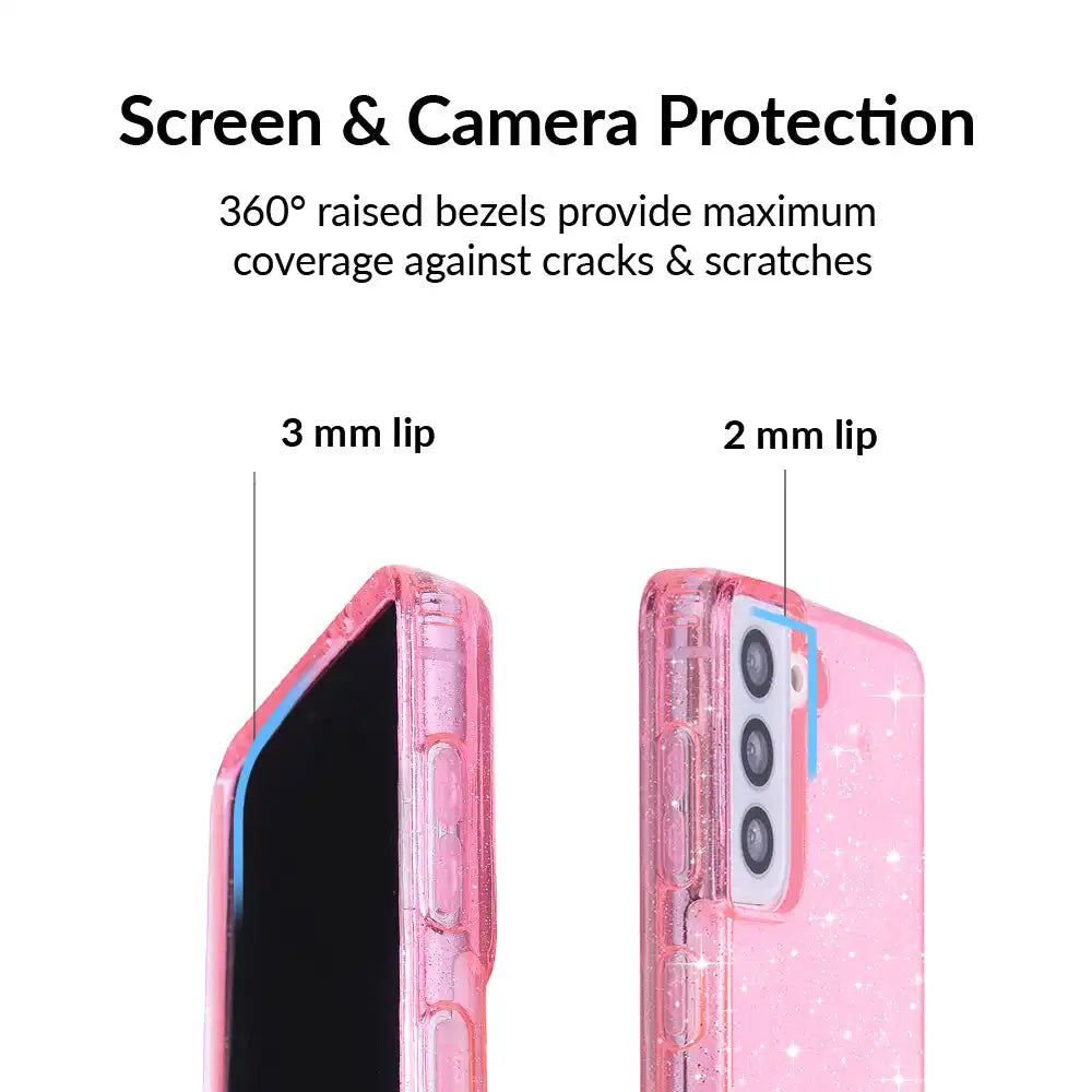 Pink Stardust Glitter Samsung Case