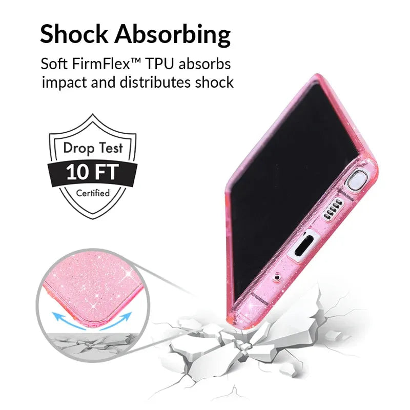 Pink Stardust Glitter Samsung Case