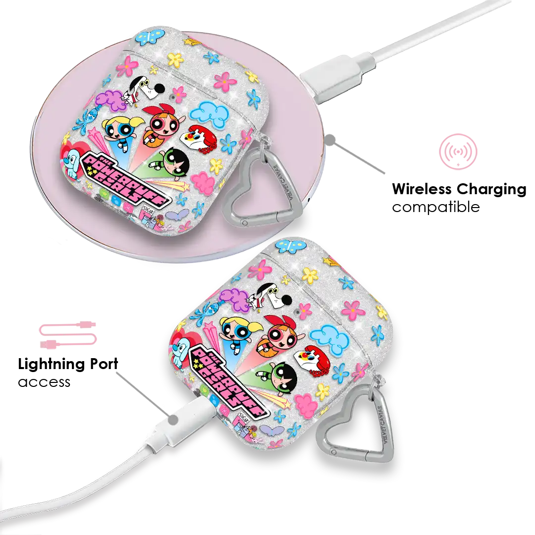 The Powerpuff Girls Girl Power Glitter AirPod Case