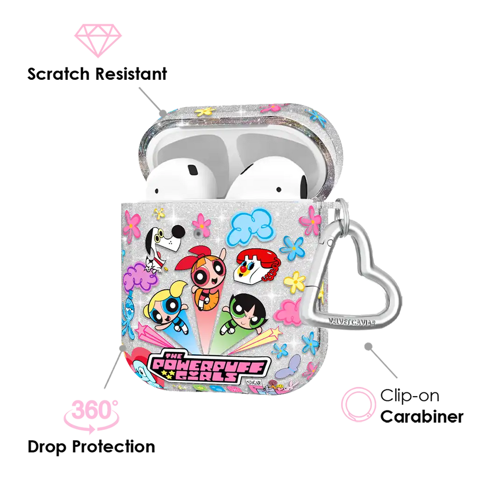 The Powerpuff Girls Girl Power Glitter AirPod Case