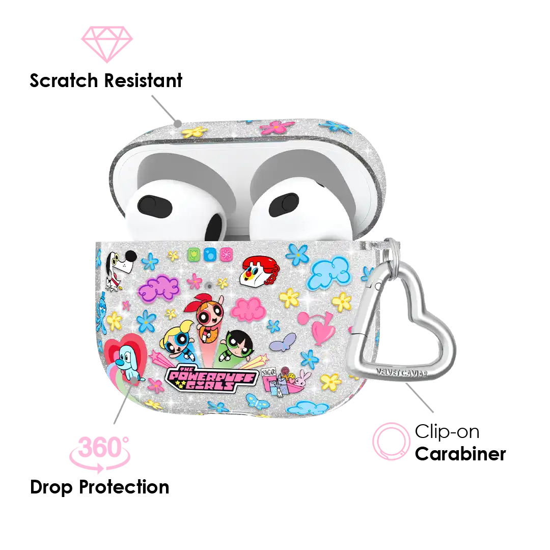 The Powerpuff Girls Girl Power Glitter AirPod Case