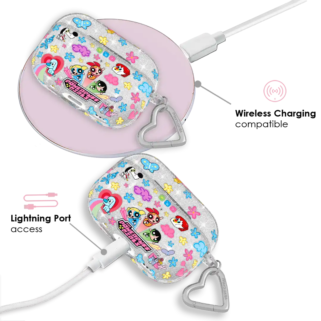 The Powerpuff Girls Girl Power Glitter AirPod Case