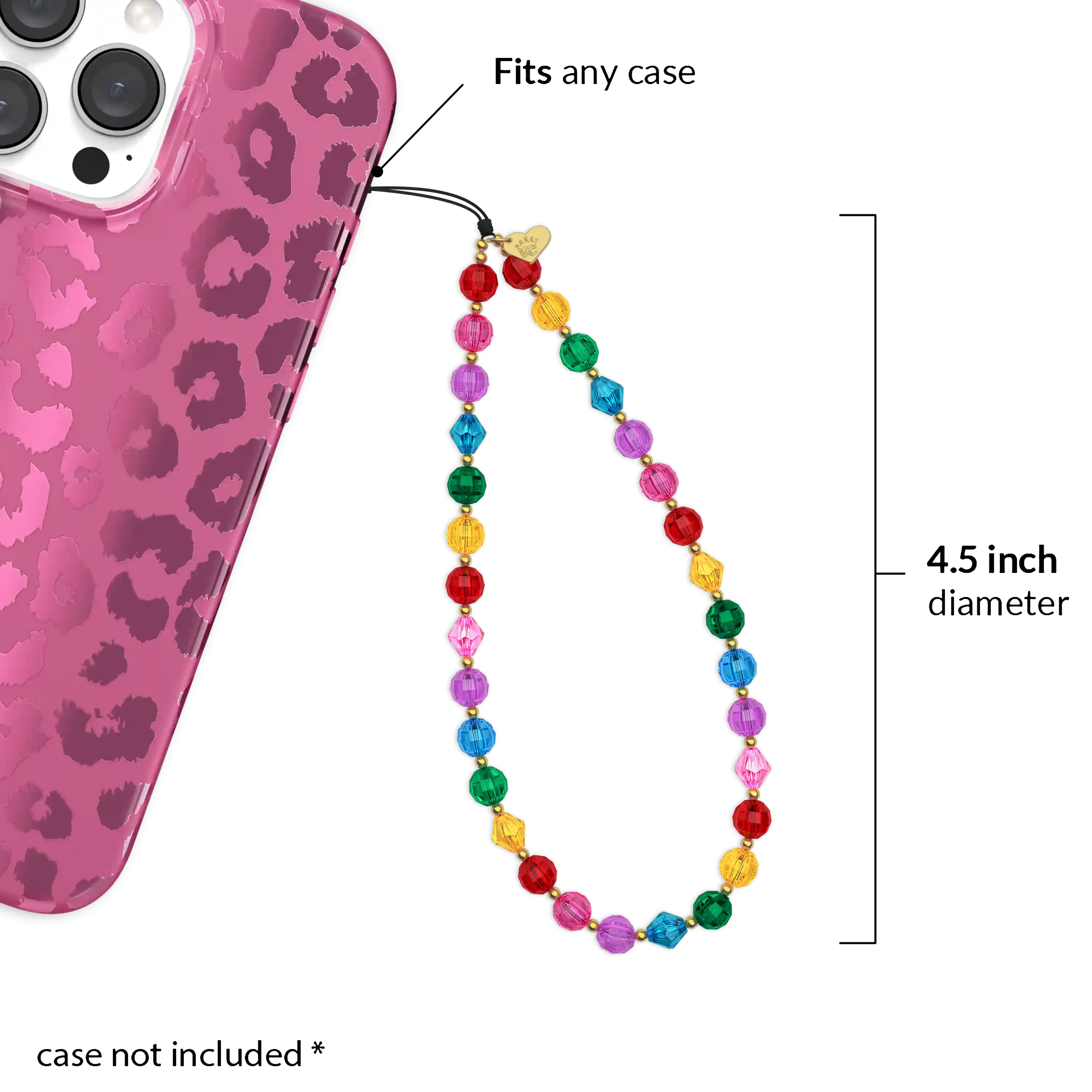 Rainbow Phone Charm