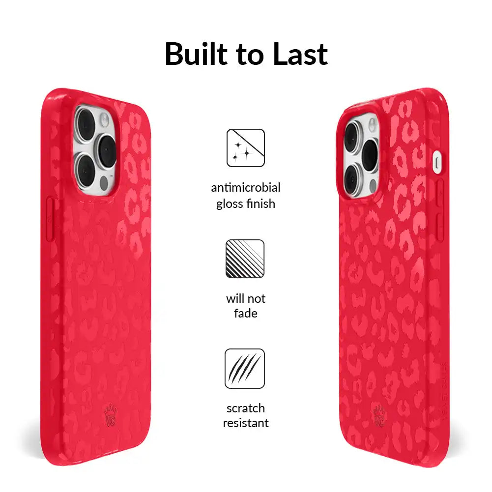 Red Hot Leopard iPhone Case