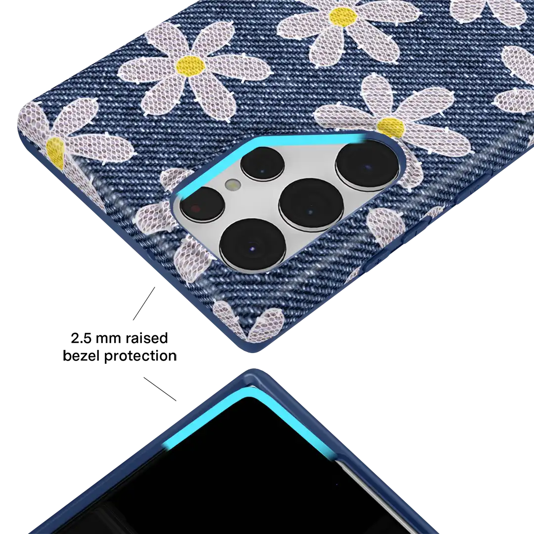 Denim Daisy Samsung Case
