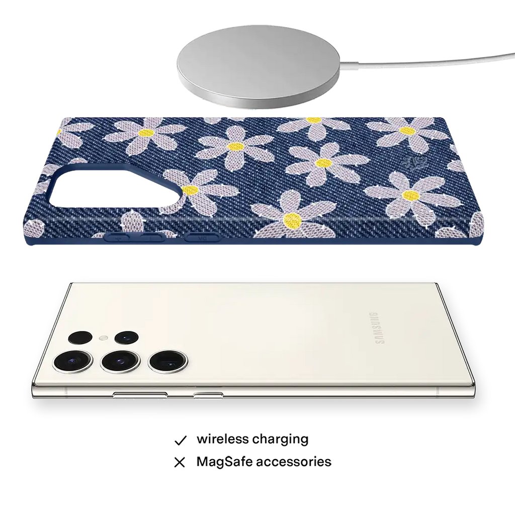 Denim Daisy Samsung Case
