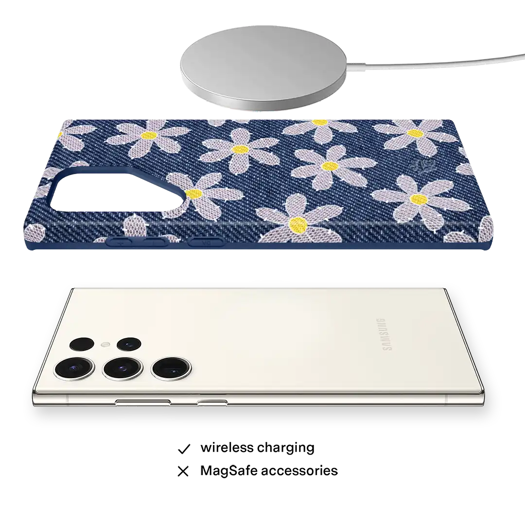 Denim Daisy Samsung Case