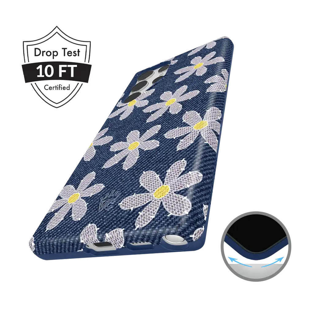 Denim Daisy Samsung Case