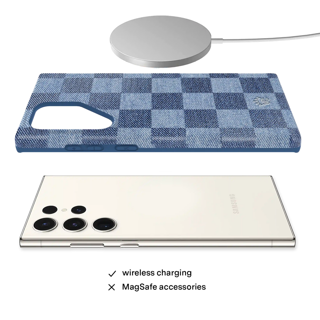 Denim Vibe Checkered Samsung Case