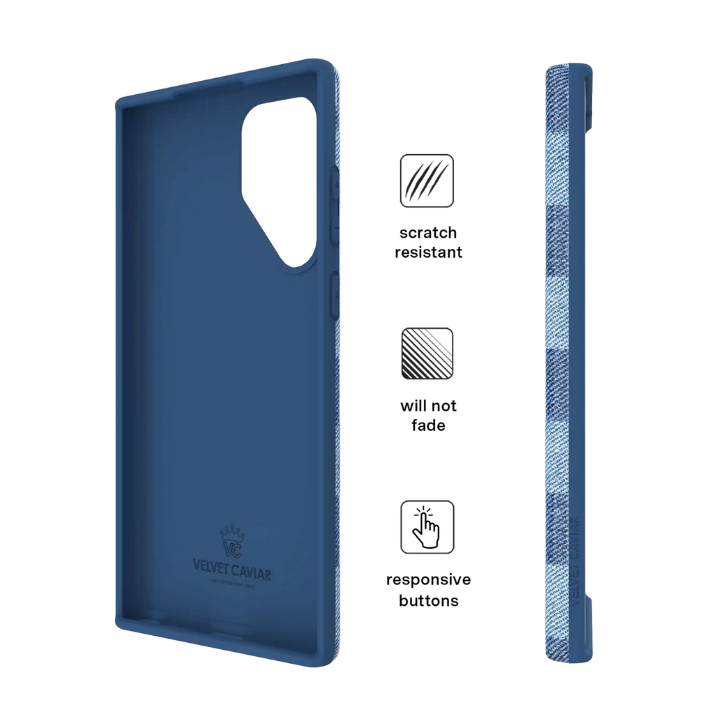 Denim Vibe Checkered Samsung Case