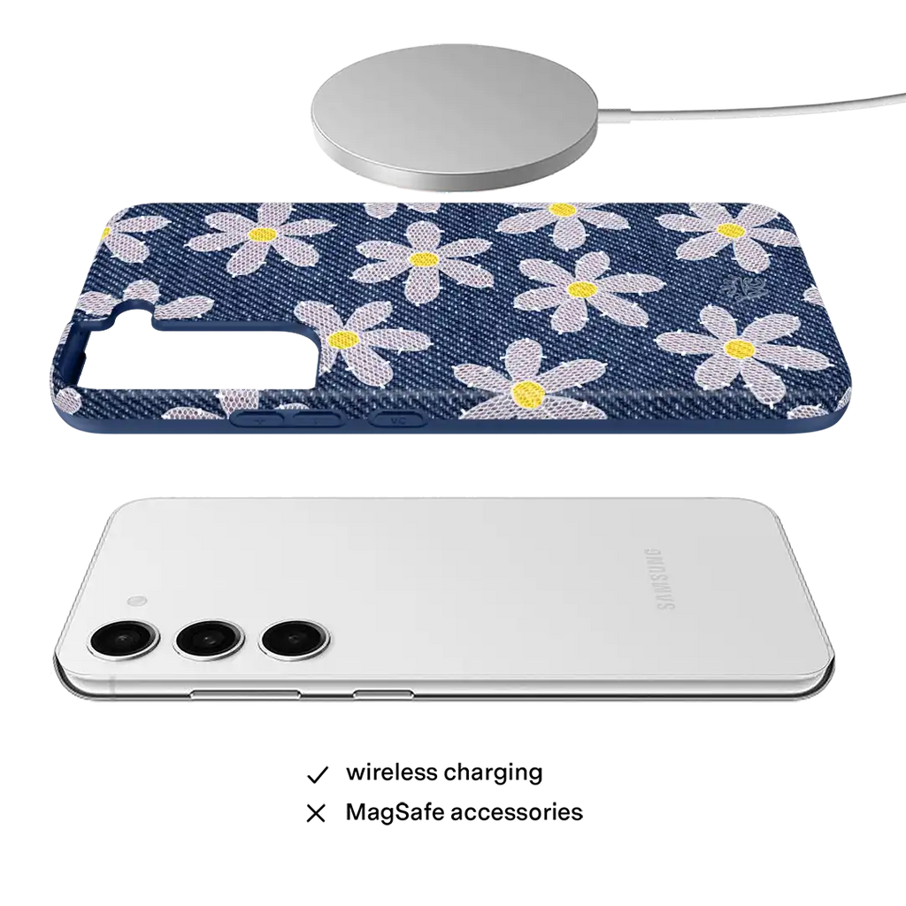 Denim Daisy Samsung Case
